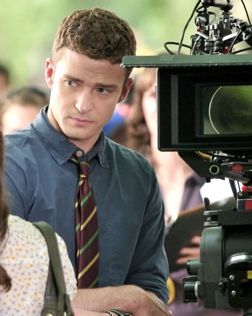 Justin Timberlake filming on the set of his new movie 'Friends with Benefits', New York City, USA - 07.20.10