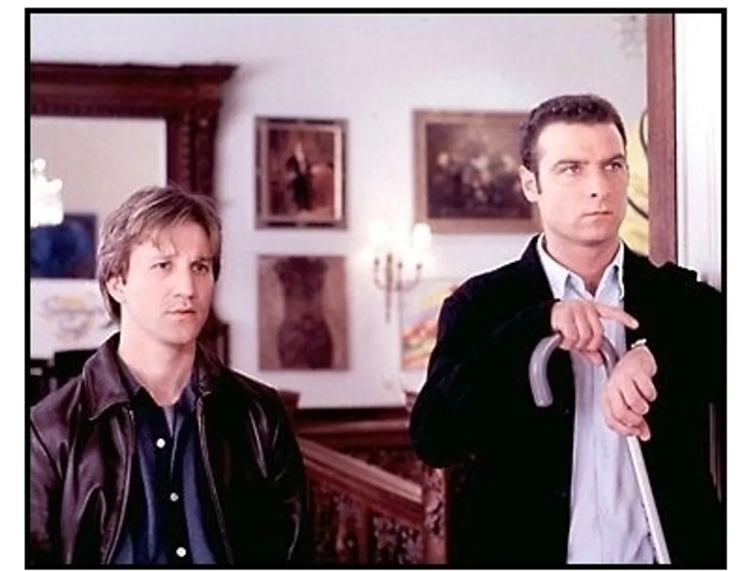 Kate & Leopold movie still: Breckin Meyer as charlie and Liev Schreiber as Stuart