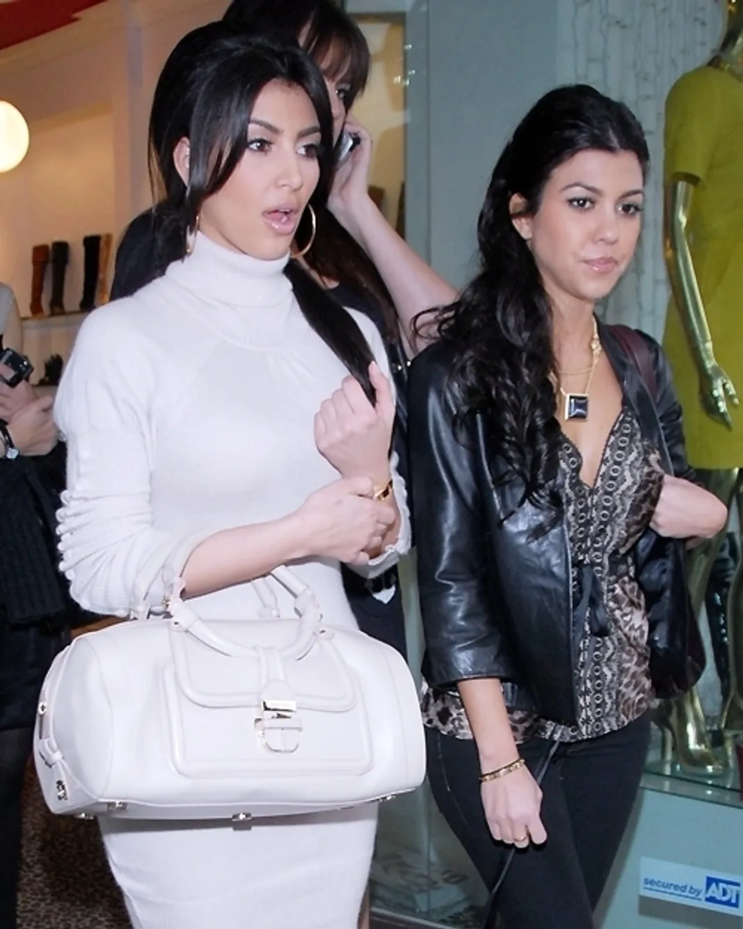 Kim and Khloe Kardashian