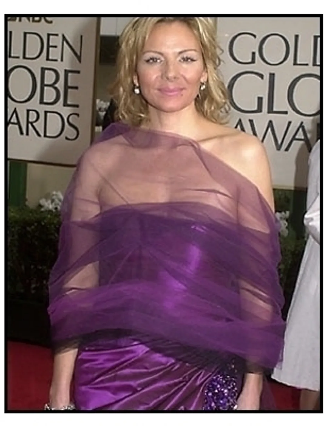 Kim Cattrall at the 2001 Golden Globe Awards