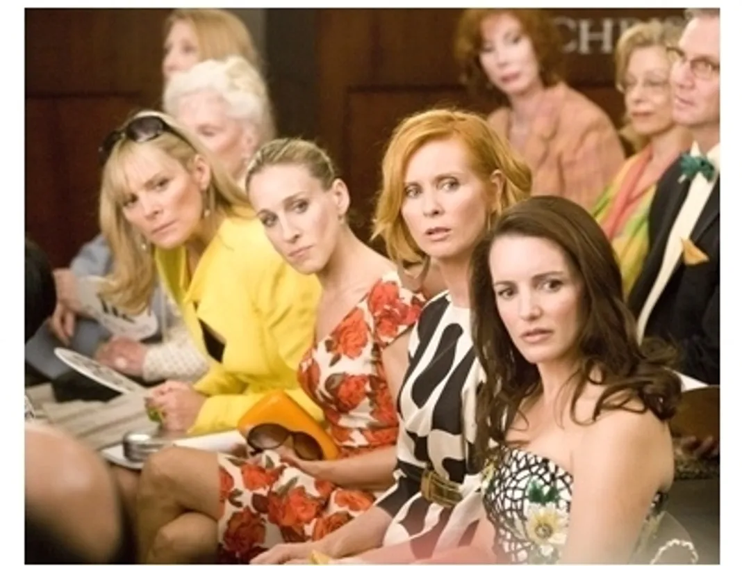 (l-r) Kim Cattrall, Sarah Jessica Parker, Cynthia Nixon and Kristin Davis star in 