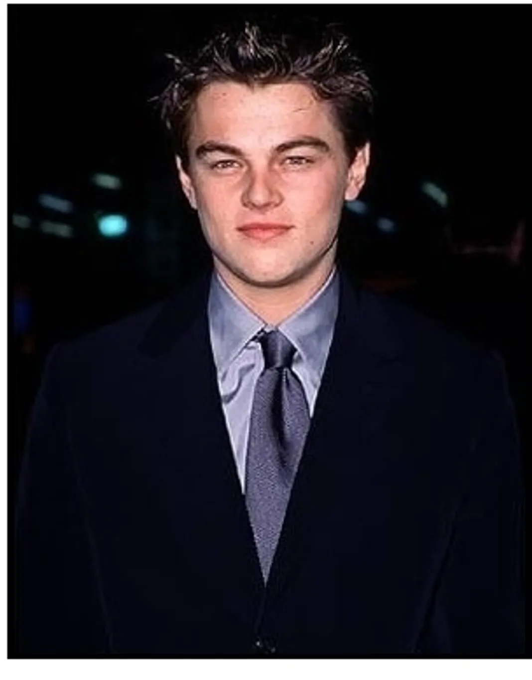 Leonardo DiCaprio at the Titanic premiere