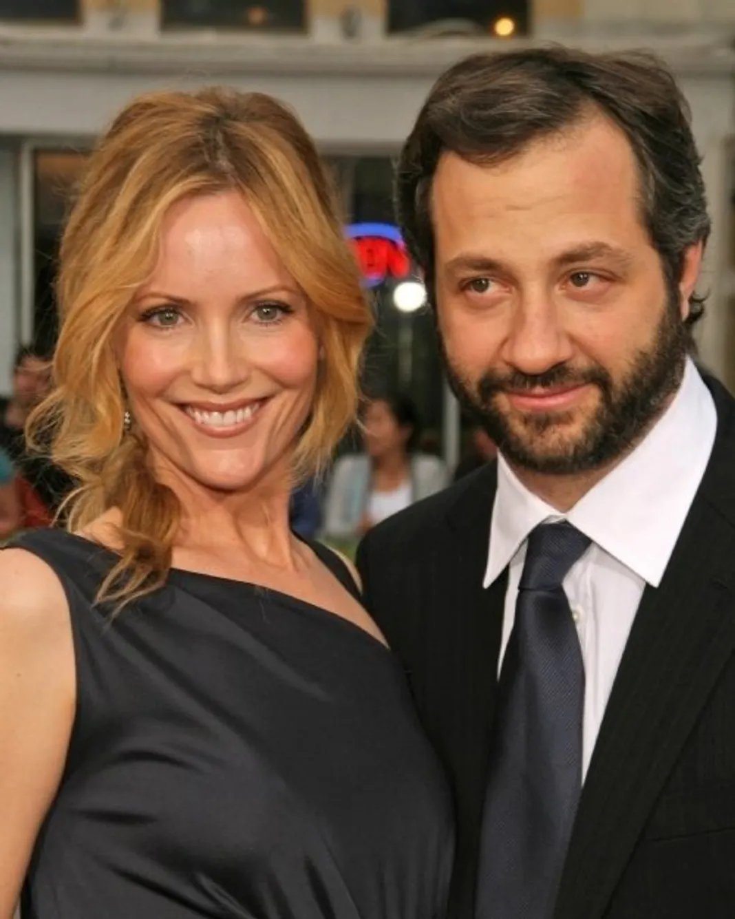 Leslie Mann and Judd Apatow