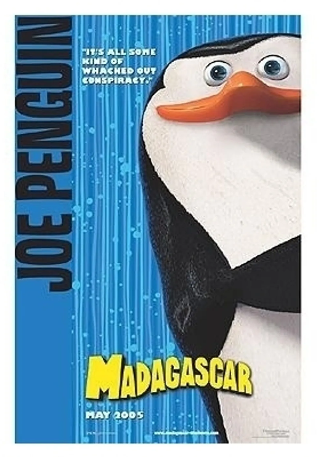 Madagascar Movie Poster: Joe Penguin