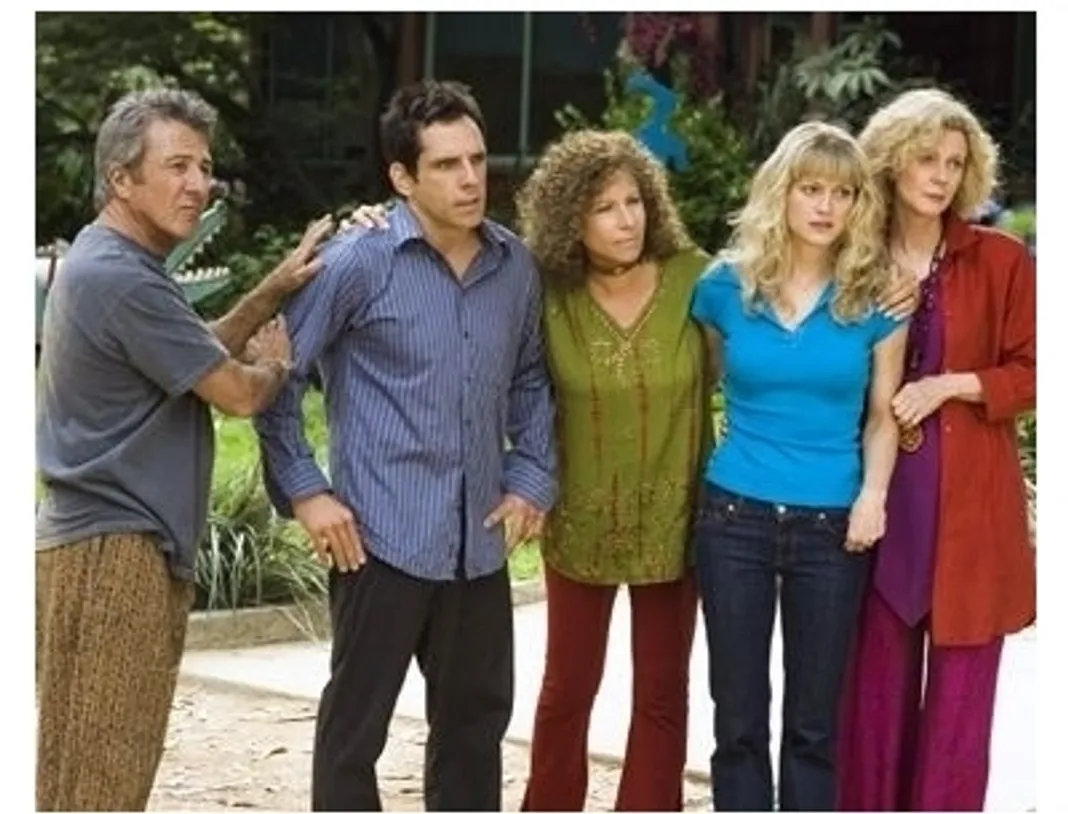 Meet the Fockers Movie Still: Dustin Hoffman, Ben Stiller, Barbra Streisand, Teri Polo and Blythe Danner 