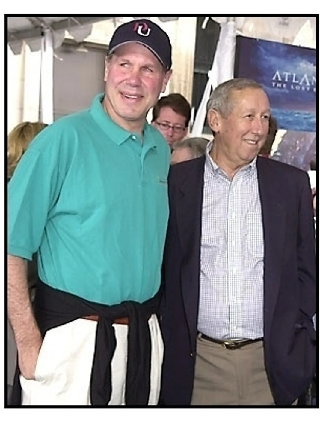 Michael Eisner and Roy Disney at the Atlantis premiere
