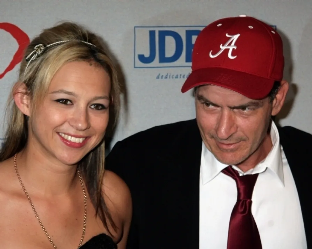 Natalie Kenly and Charlie Sheen