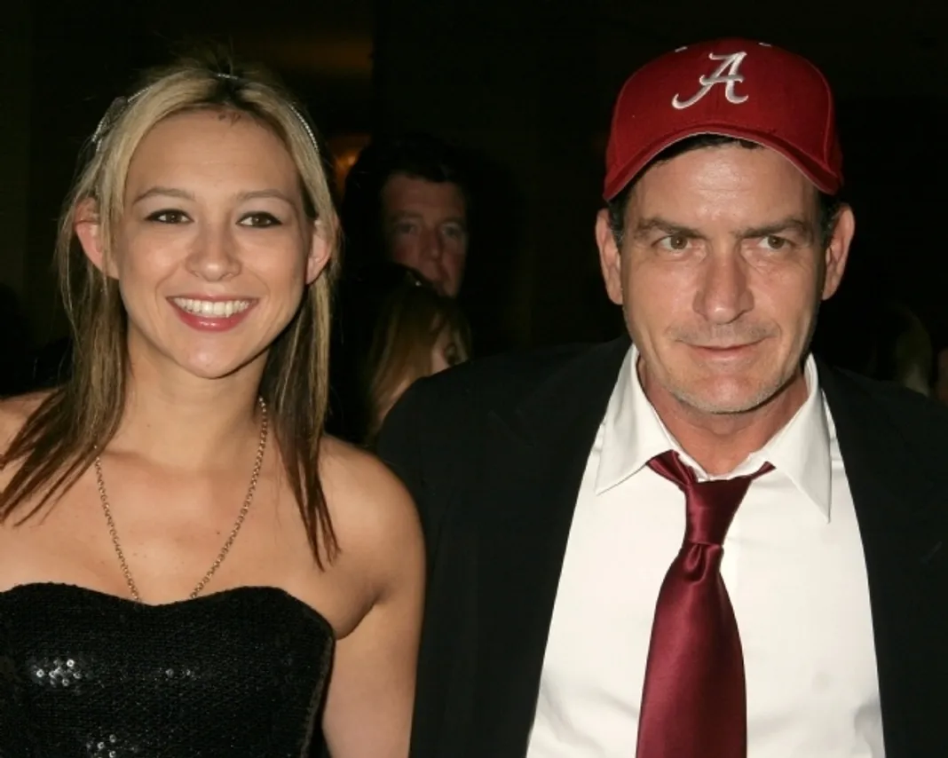 Natalie Kenly and Charlie Sheen