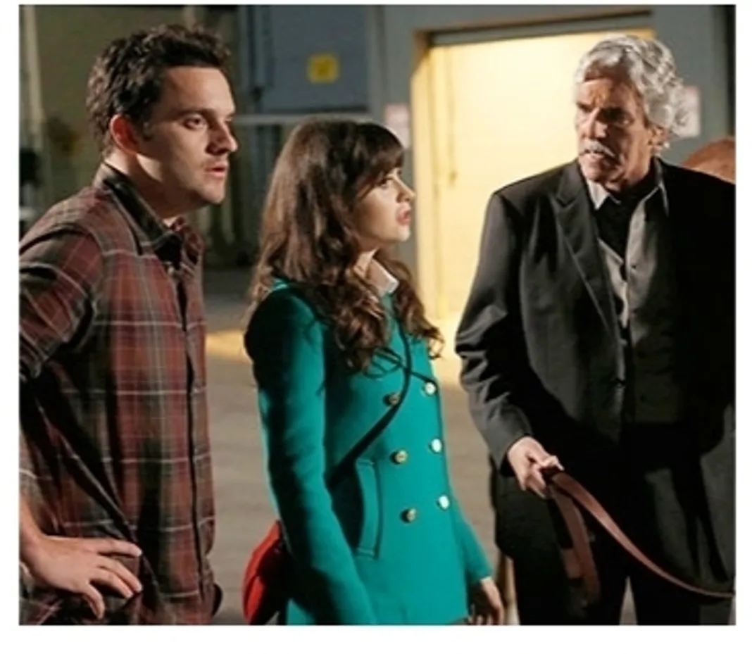 New Girl, Jake Johnson, Zooey Deschanel, Dennis Farina