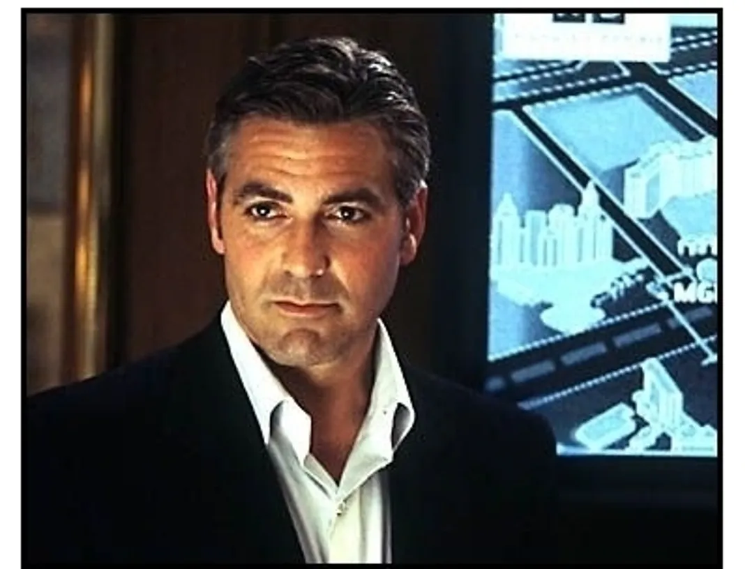 Oceans Eleven movie still: George Clooney as Danny Ocean
