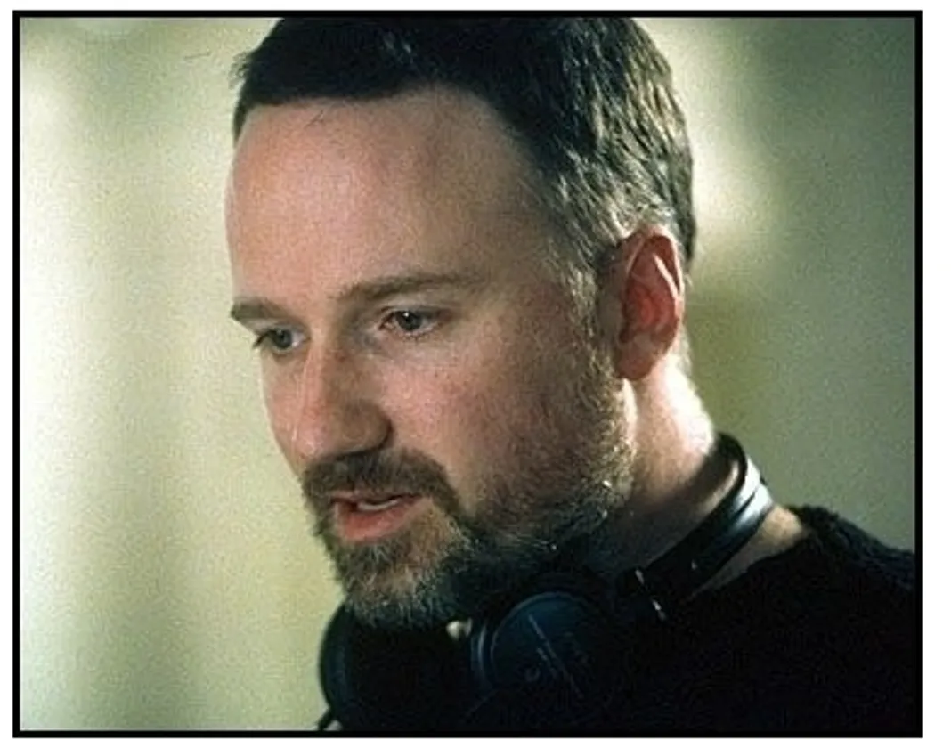 Panic Room movie still: Director David Fincher on the set of 