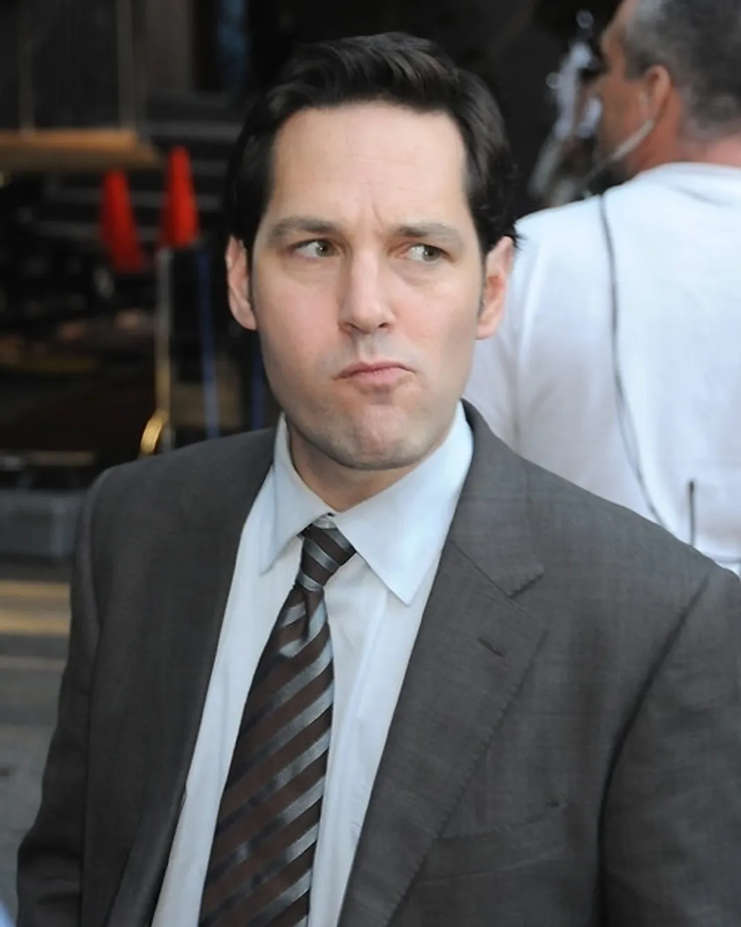 Paul Rudd  on the film set of the 'Untitled James L. Brooks Project'Philadelphia, Pennsylvania, 9/1/09