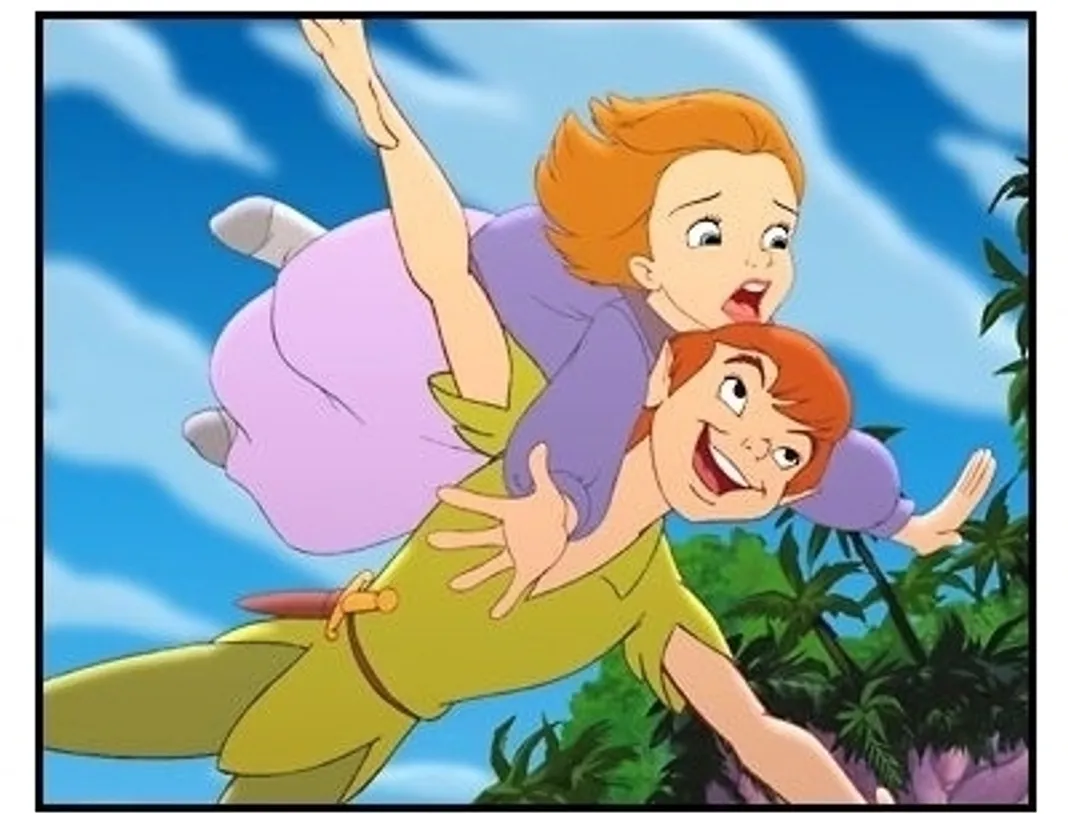 Return to Never Land movie still: Peter Pan and Jane