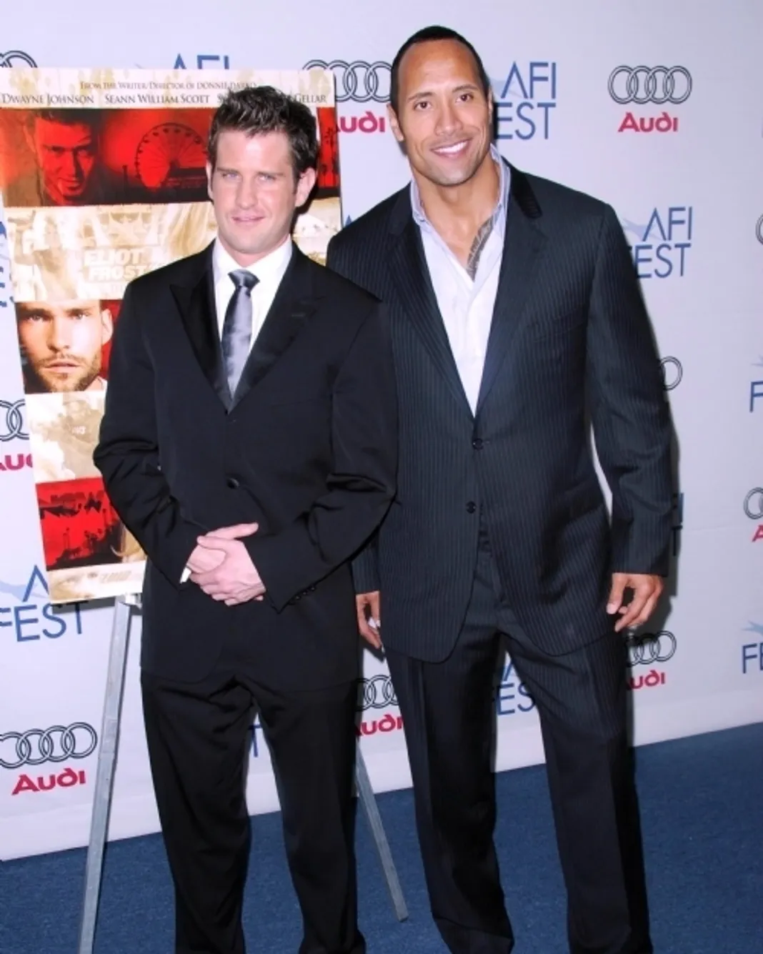 Richard Kelly and Dwayne Johnson