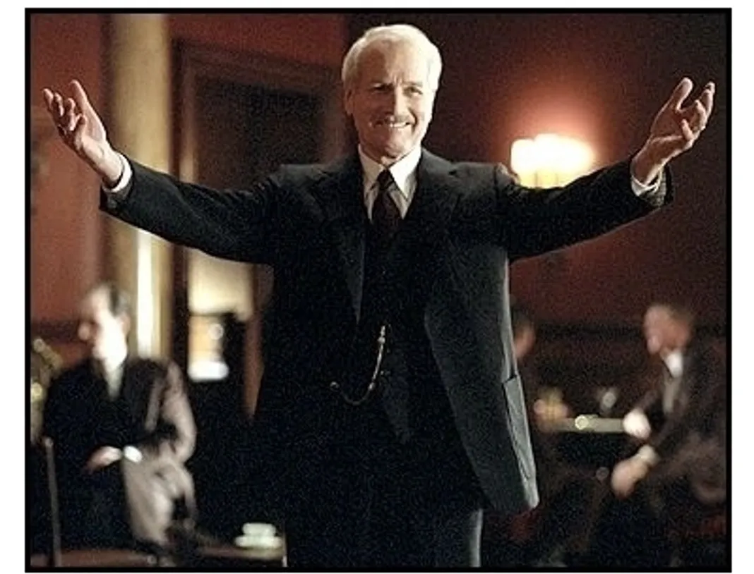 Road to Perdition movie still: Paul Newman as Mr. John Rooney, the head of a powerful Irish mob