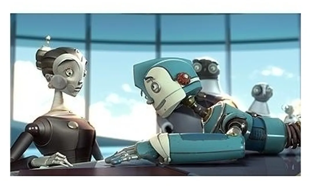 Robots Movie Stills: Cappy and Rodney Copperbottom