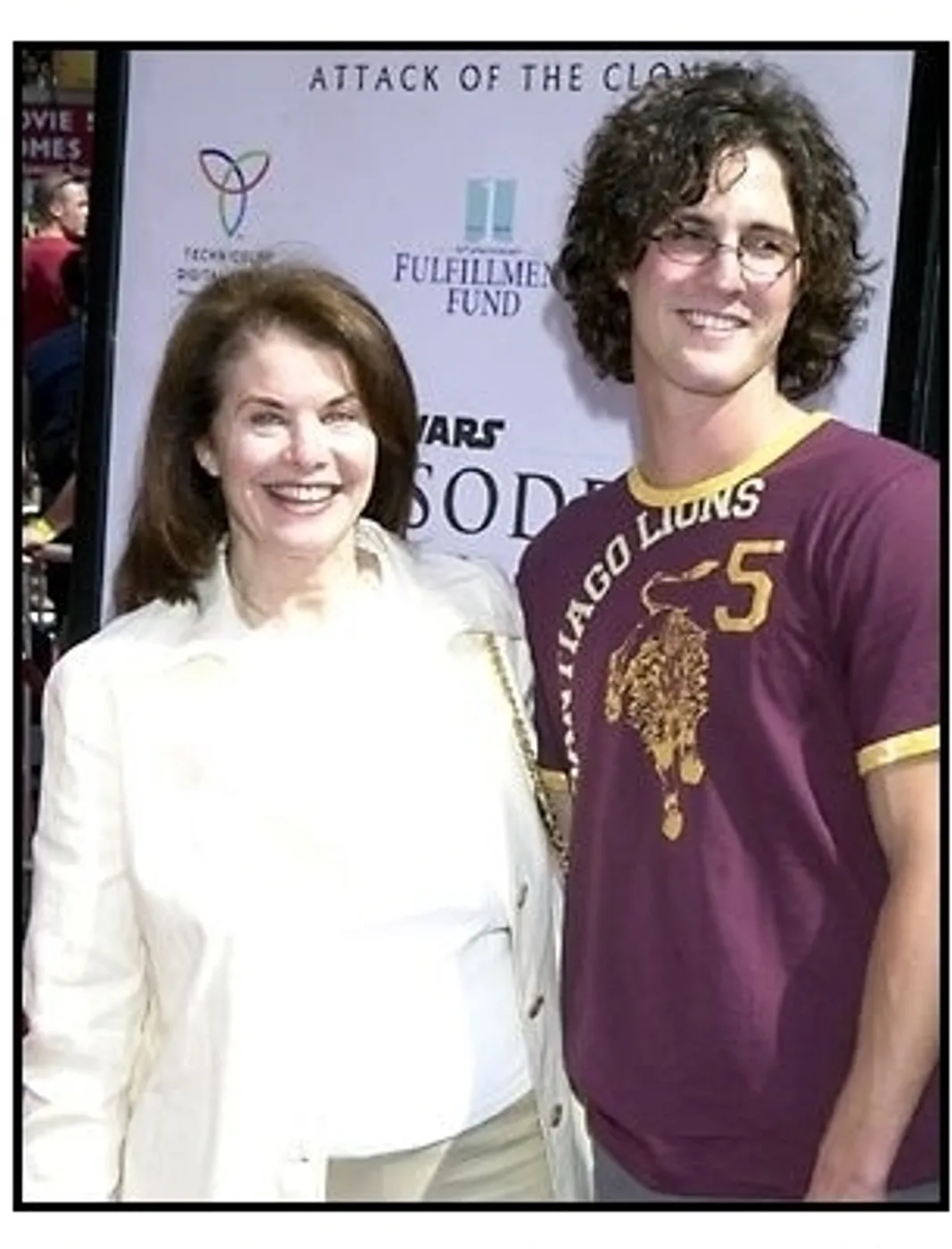 Sherry Lansing and son Cedrick at the Star Wars Episode II premiere