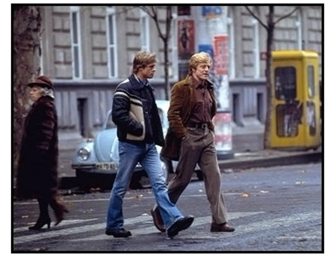 Spy Game movie still: Brad Pitt as Tom Bishop and Robert Redford as Nathan Muir in Spy Game