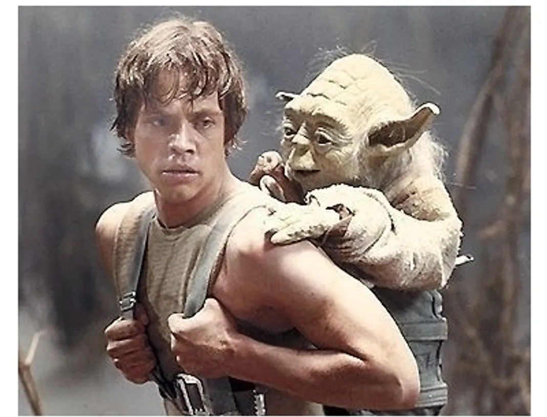 Star Wars DVD Movie Stills: Luke Skywalker and Yoda