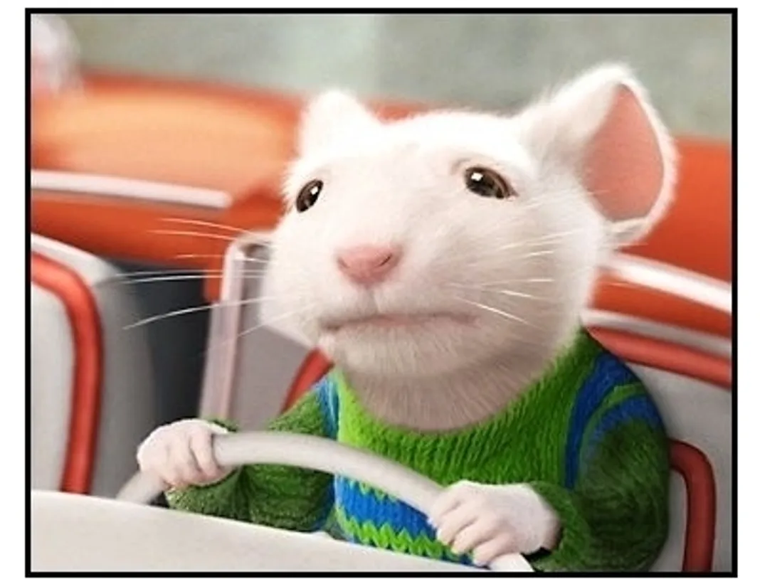 Stuart Little 2 movie still: Plucky, pint sized hero Stuart Little (voiced by Michael J. Fox) 