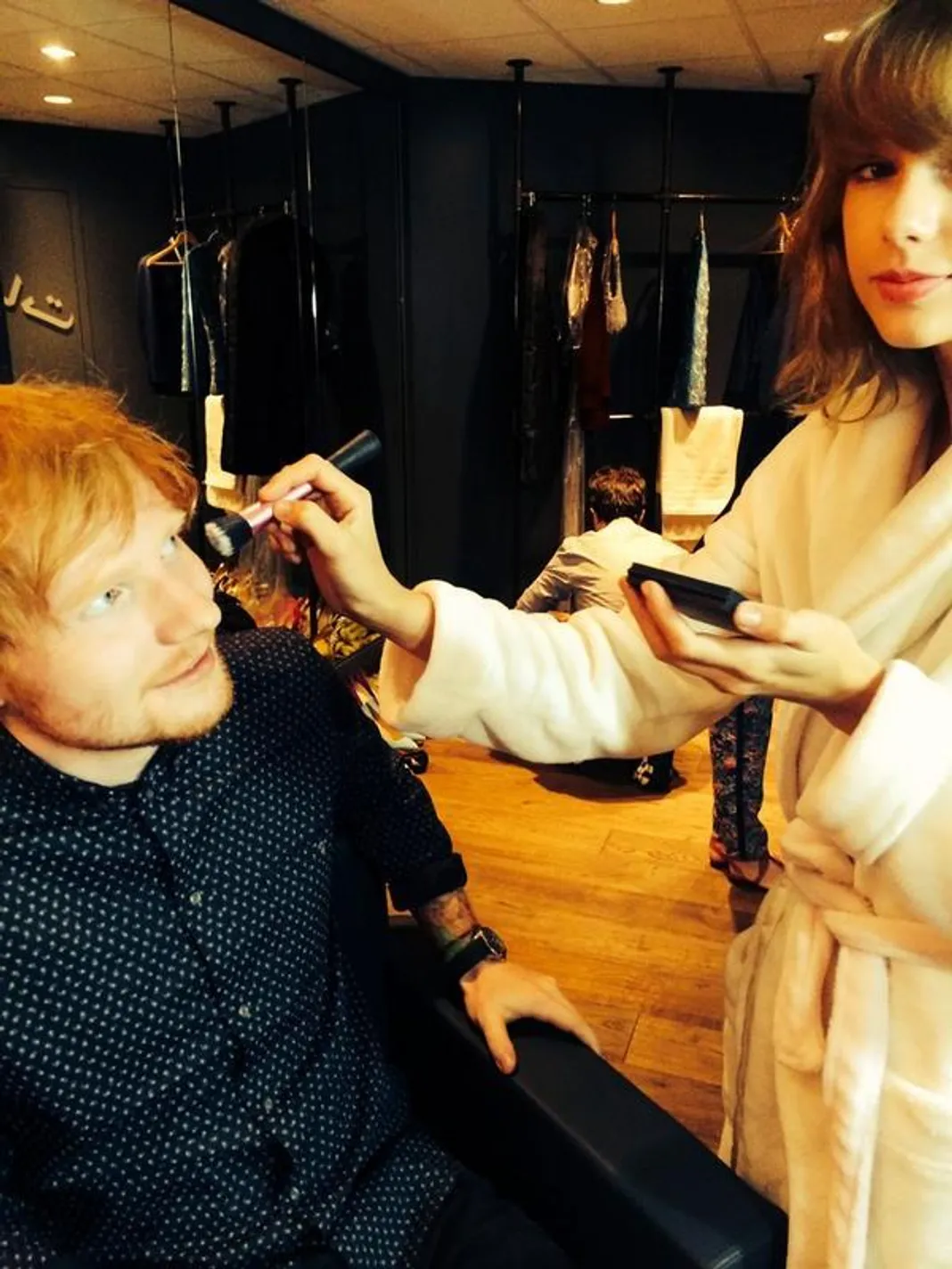 Taylor Swift and Ed Sheeran