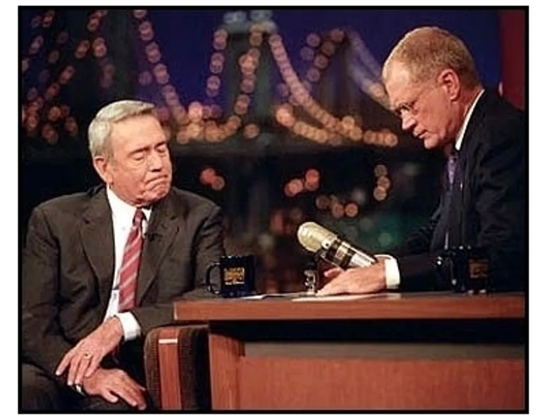 The Late Show: Monday September 17 Dan Rather and David Letterman