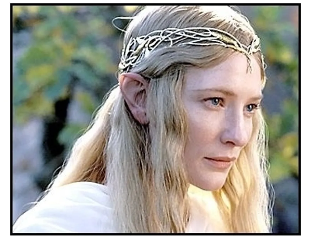 The Lord of the Rings: The Fellowship of the Ring movie still: Cate Blanchett as the Elven Queen Galadriel