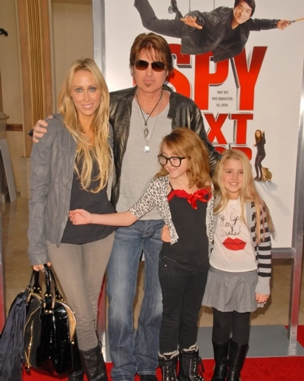 Tish Cyrus, Billy Ray Cyrus, Noah Cyrus and Emily Grace Reaves