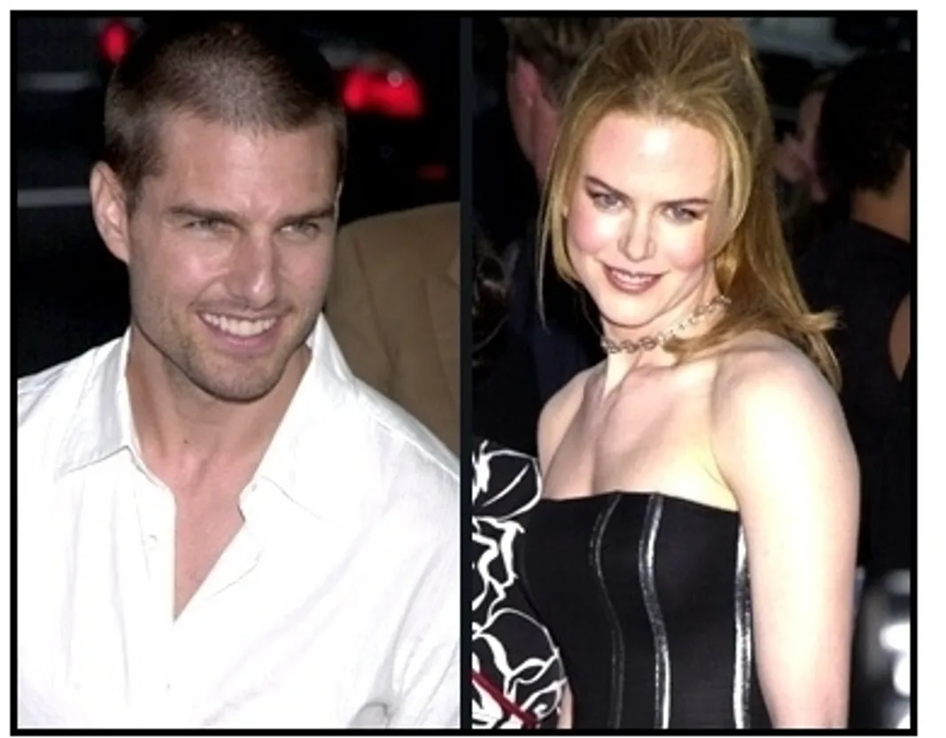 Tom Cruise and Nicole Kidman at The Others premiere (split shot)