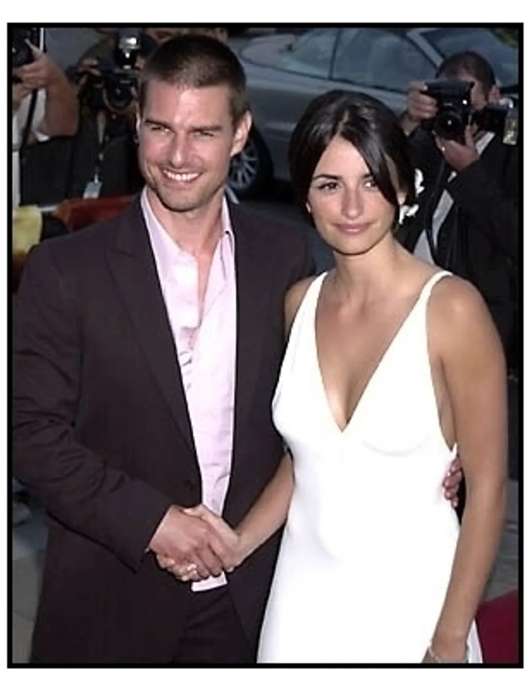 Tom Cruise and Penelope Cruz at the Captain Corelli's Mandolin premiere