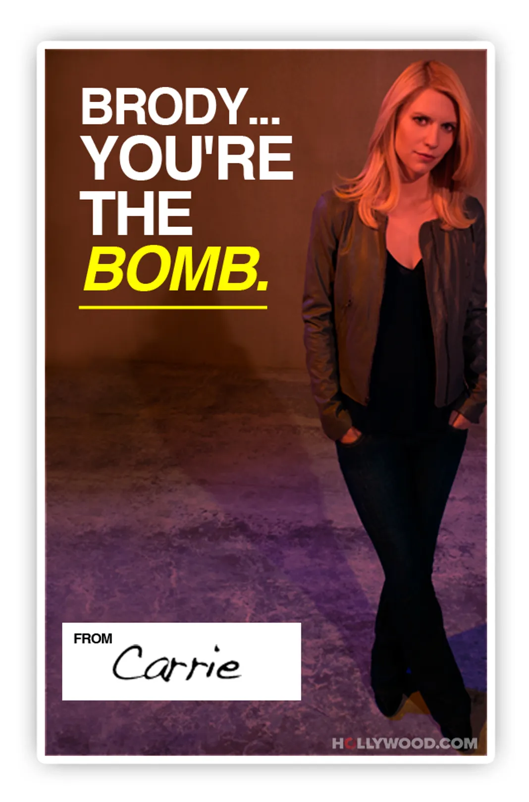 Valentine's Day card, Homeland