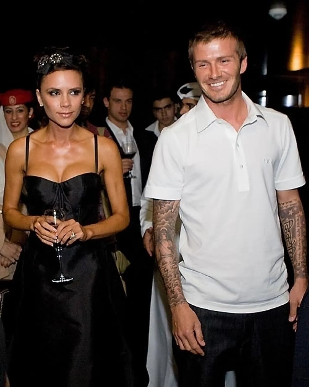 Victoria Beckham and David Beckham, Dubai, United Arab Emirates, 1/3/08