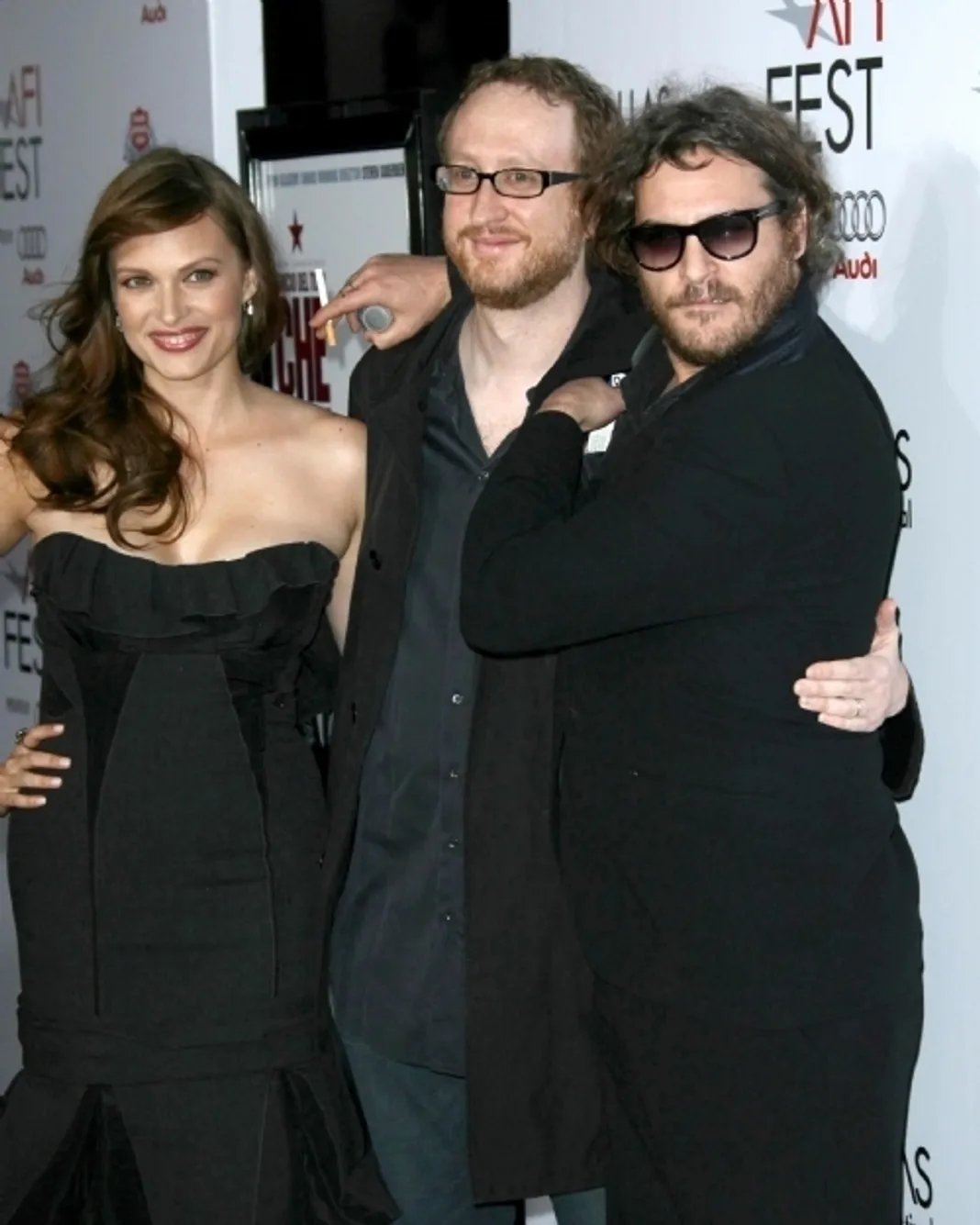 Vinessa Shaw with James Gray and Joaquin Phoenix